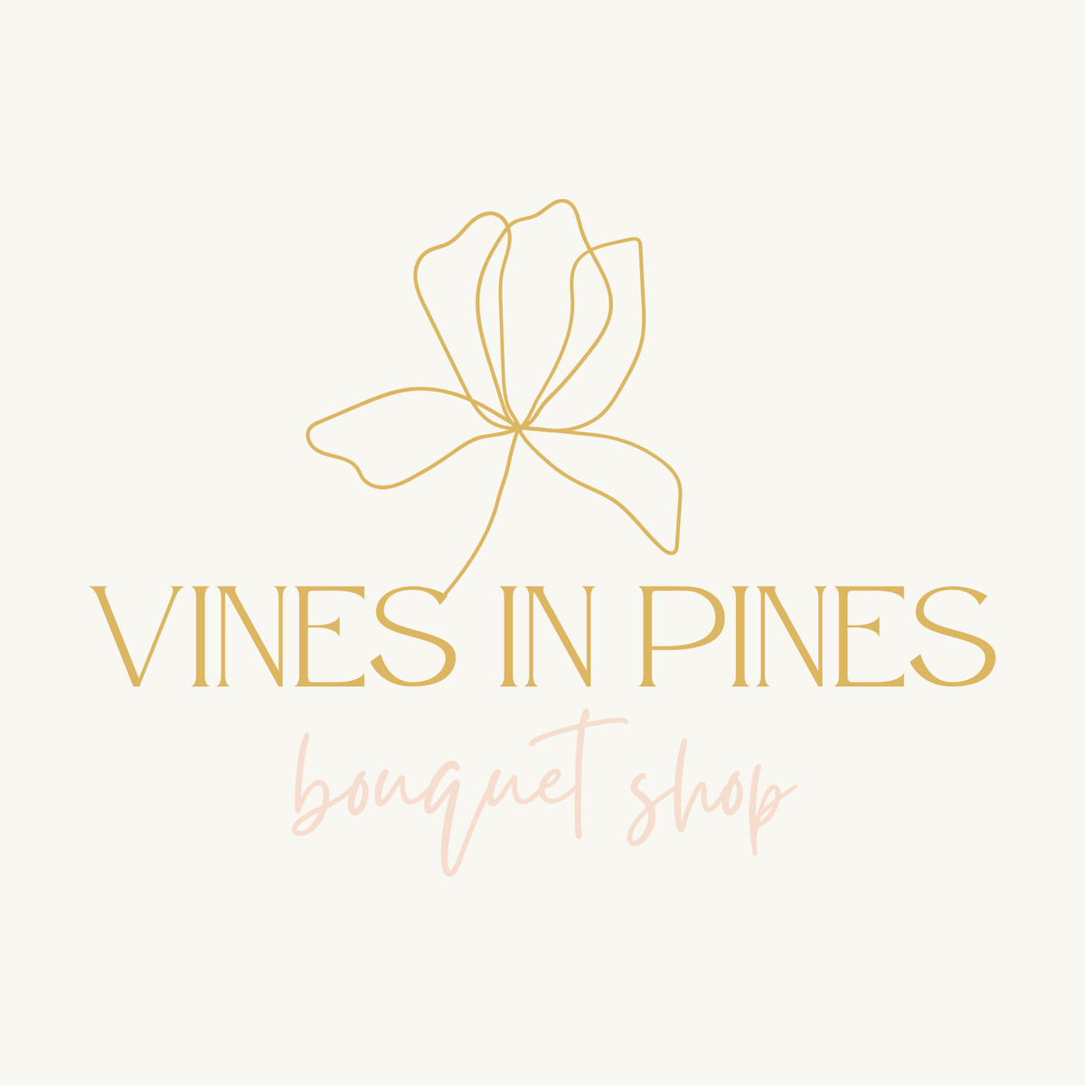 Vines in Pines Bouquet Shop logo
